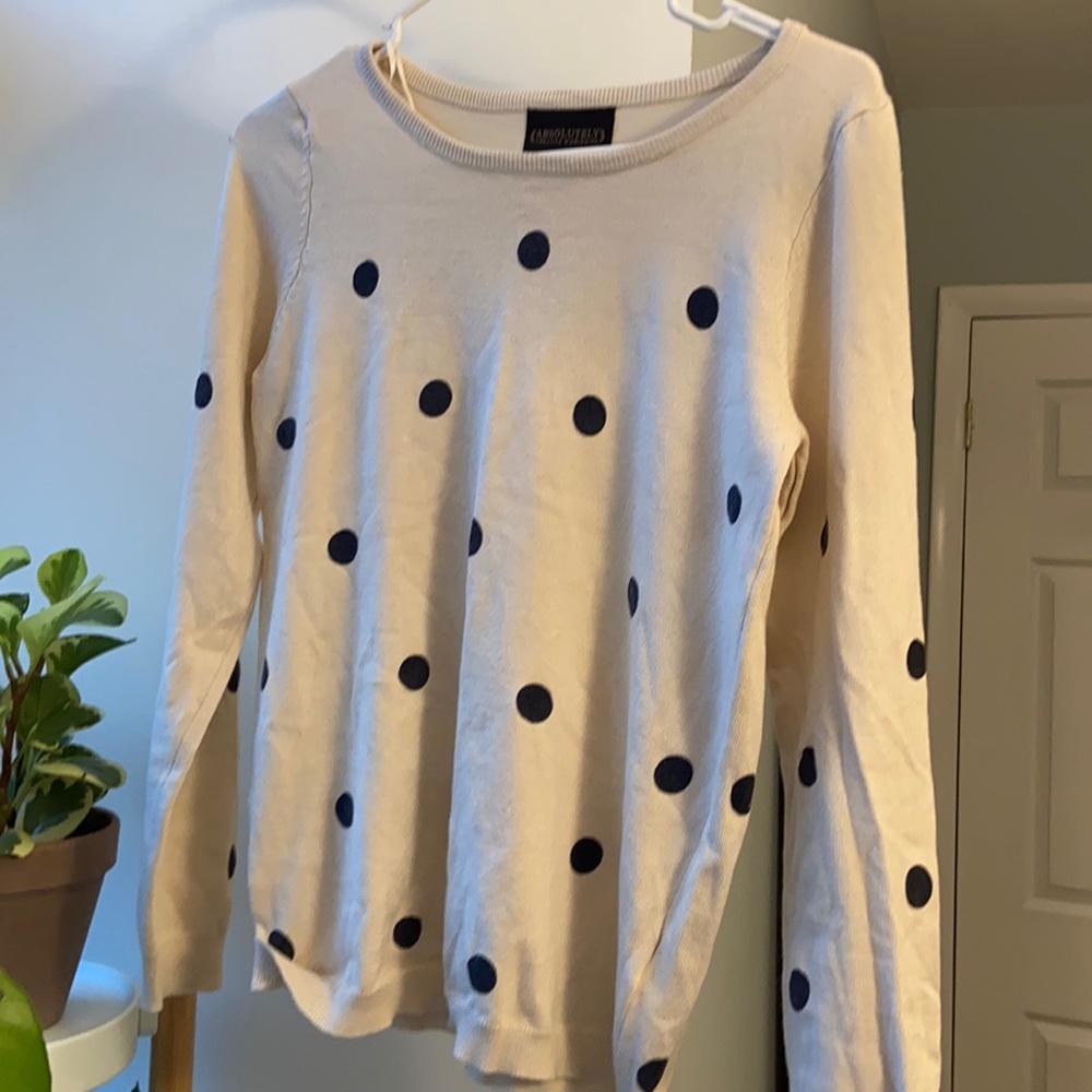 Polka dot sweater